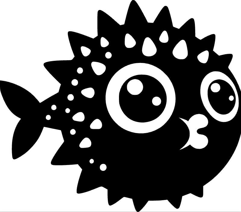 Captivating Puffer Fish Vector Graphic for Your Design Projects