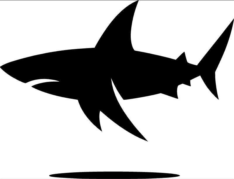 Captivating Shark Vector Graphic for Your Designs