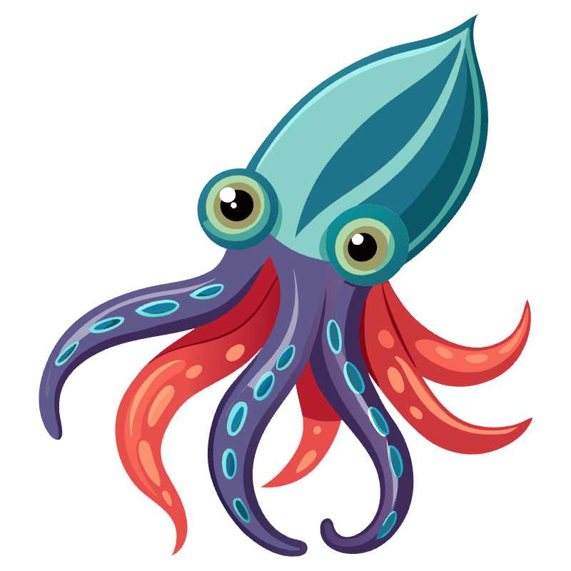 Captivating Squid Vector Icon Perfect for Creative Projects