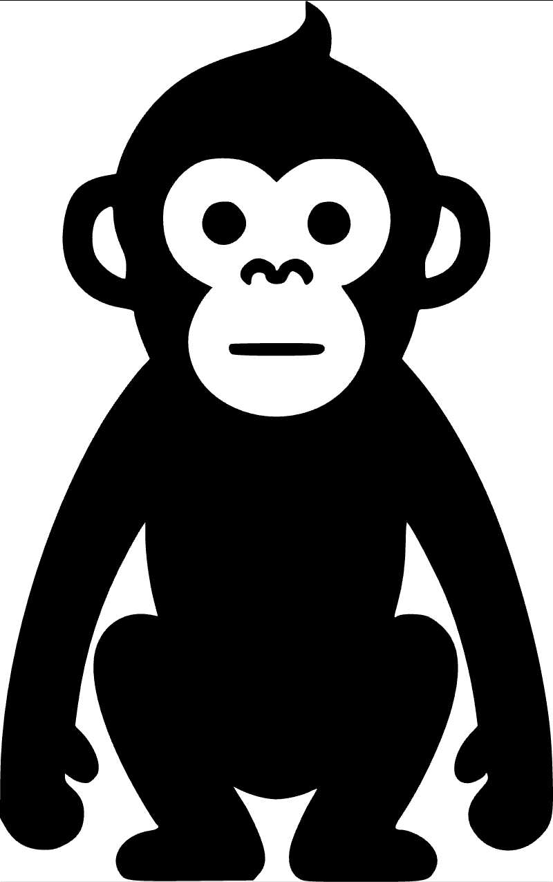 Charming Monkey Vector Graphics for Content Creators