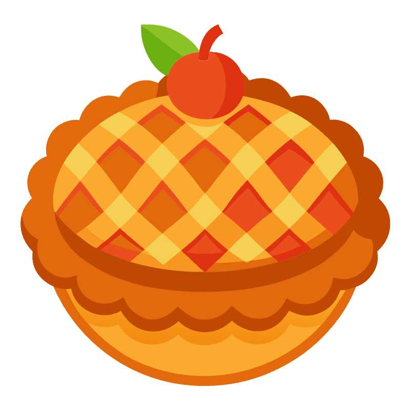 Delightful Thanksgiving Pie Vector Icon Perfect for Autumn Designs