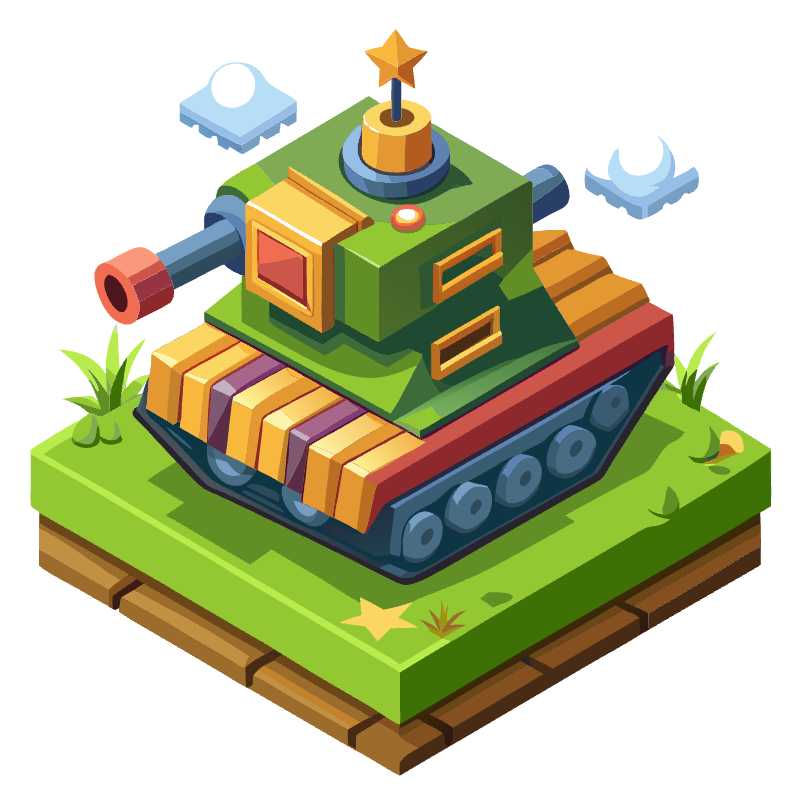 Download War-Ready Tank Vector for Your Next Strategy Game