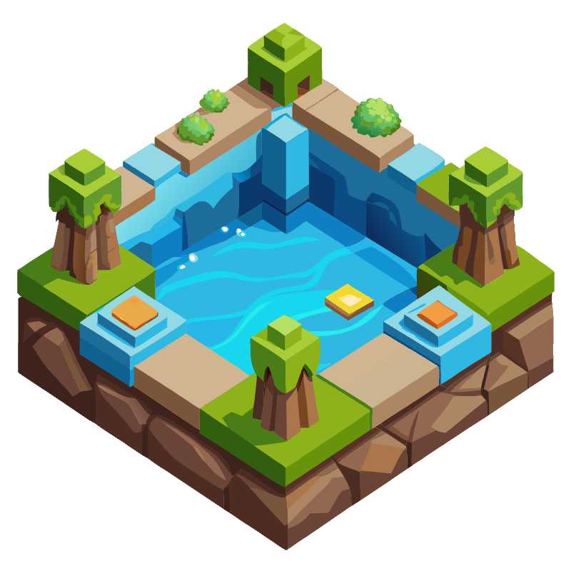 Download and Customize Top-Down Water Tile Vector Graphics for Your Game