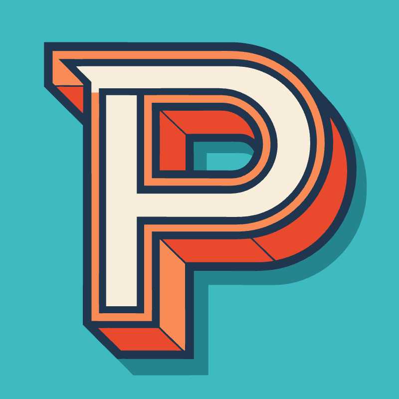 Elegant Line Style Letter P Logo for Modern Brand Identity