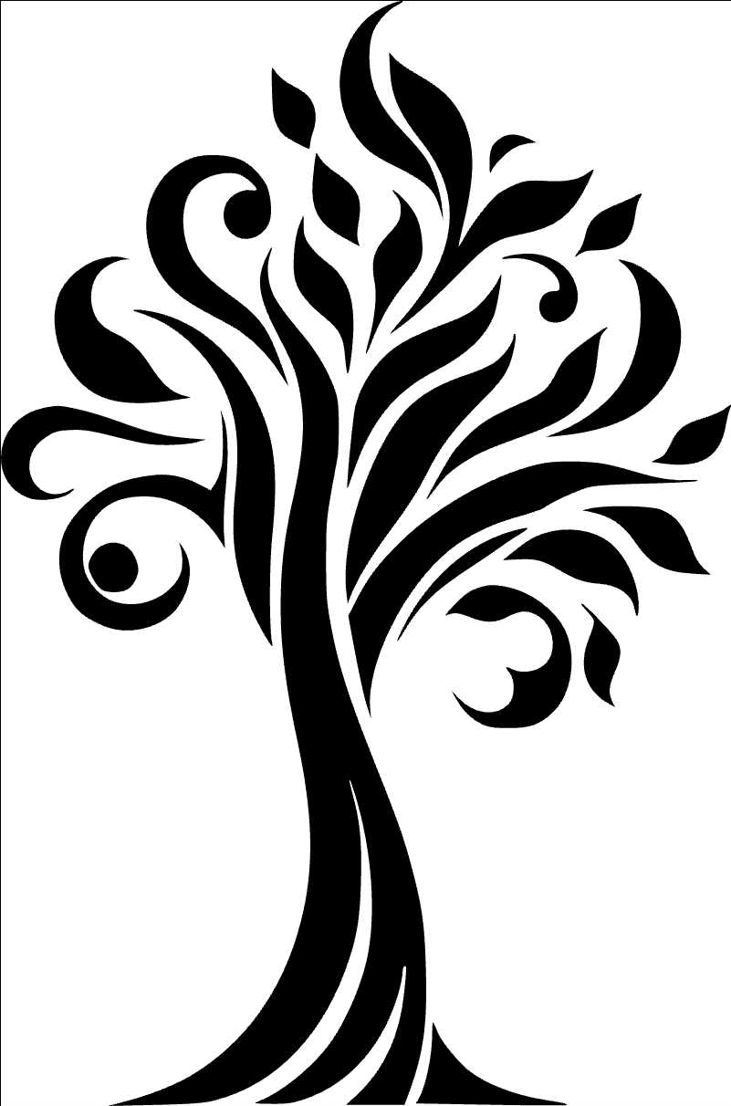 Elegant Tree Vector Graphic for Modern Design Projects