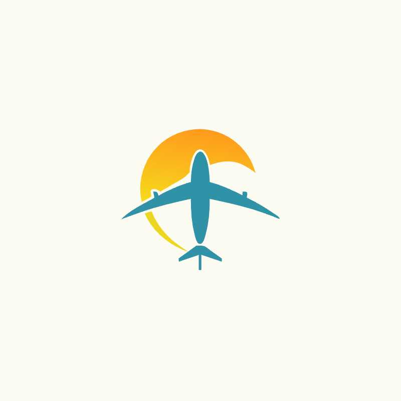 Elevate Your Brand with Our Editable Travel Airplane Vector Logo