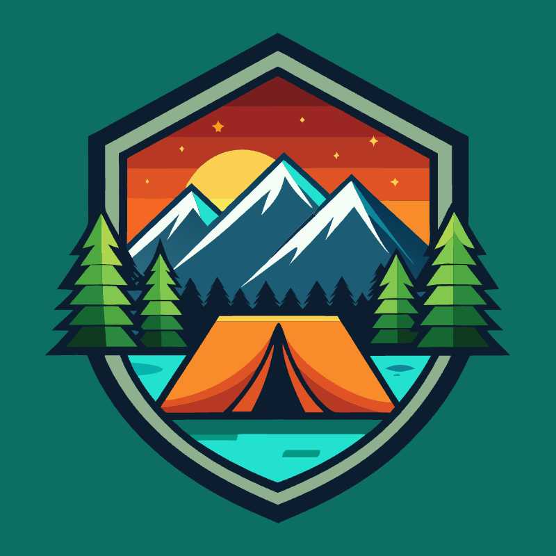 Elevate Your Brand with Versatile Camping Vector Logo for Travel Enthusiasts