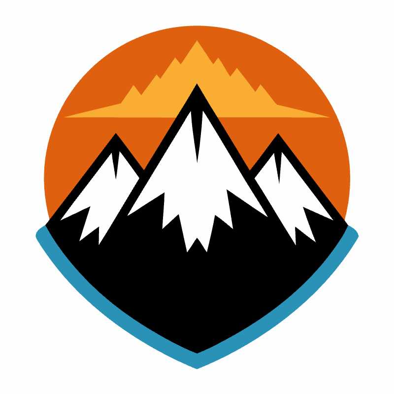 Elevate Your Brand with a Customizable Mountain Adventure Logo Vector