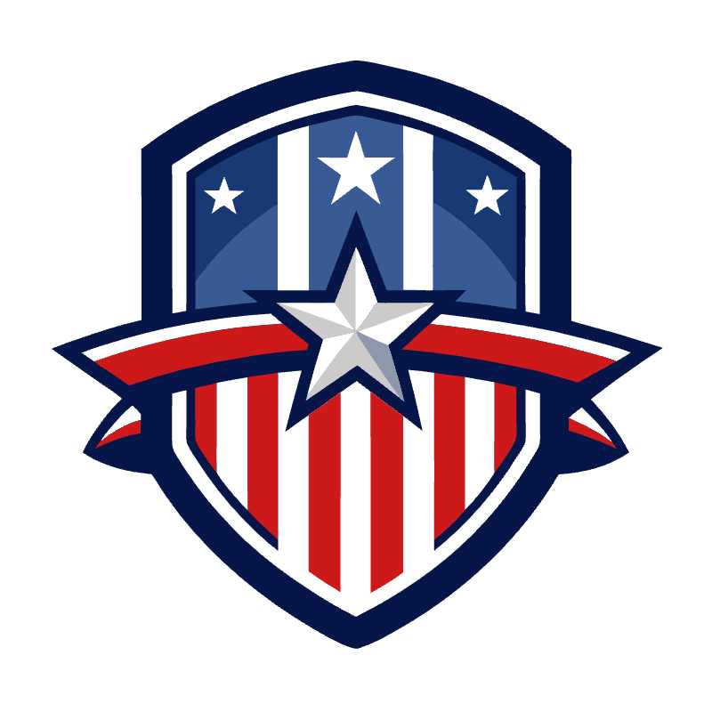 Elevate Your Brand with a Customizable Patriotic Shield Logo Vector Design