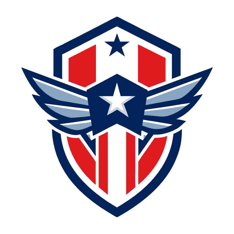 Elevate Your Brand with a Patriotic Winged Shield Vector Logo Design