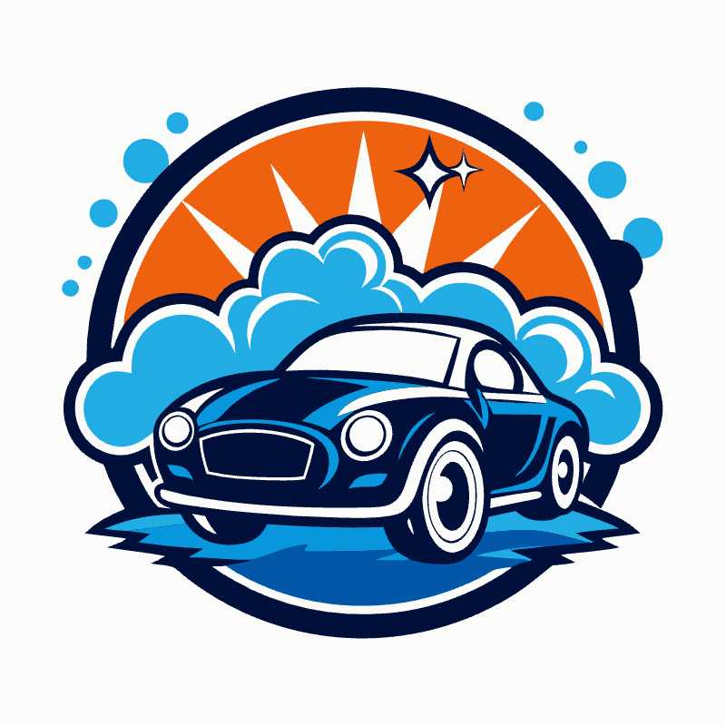 Elevate Your Brand with a Striking Car Wash Logo Vector for Your Business