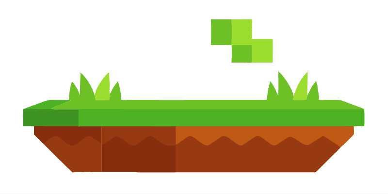 Elevate Your Game Design with Customizable 2D Grassy Platform Icons