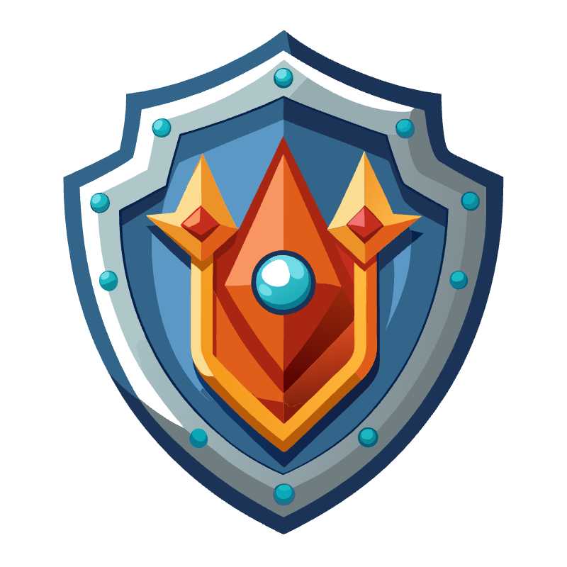 Elevate Your Game Design with Customizable Vector Shield Graphics