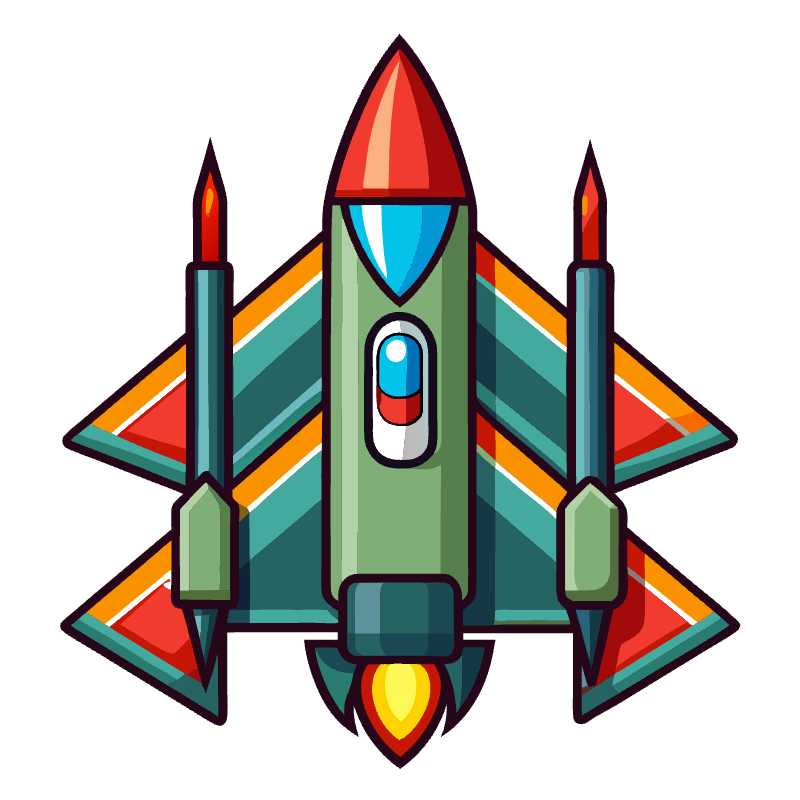 Elevate Your Game Design with Editable War Jet Vector Graphic