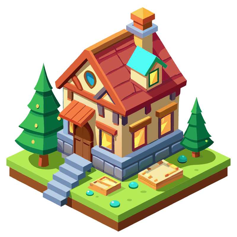 Elevate Your Game with Customizable Vector House Graphics