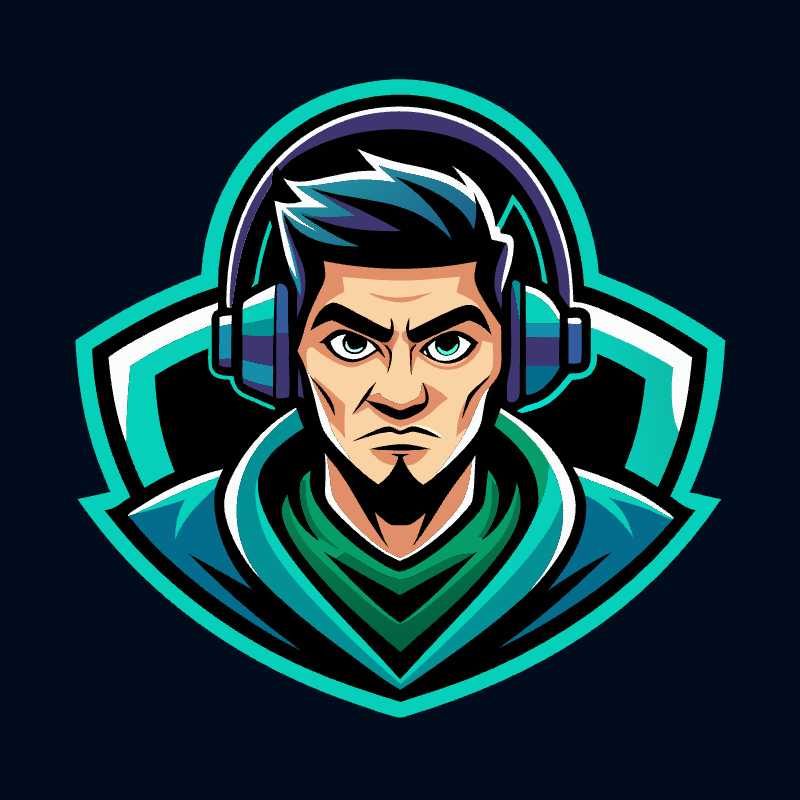 Elevate Your Gaming Channel with a Sleek Streamer Logo Vector Graphic