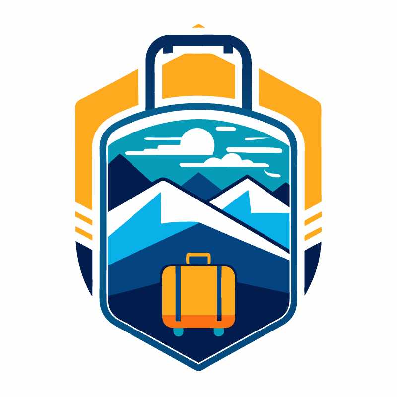 Elevate Your Travel Brand with This Stunning Luggage Logo Vector Icon