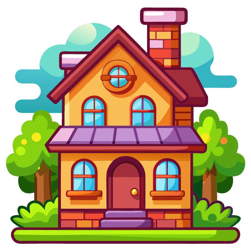 Enchanting Cartoon House Vector for Your Next Game Design Project