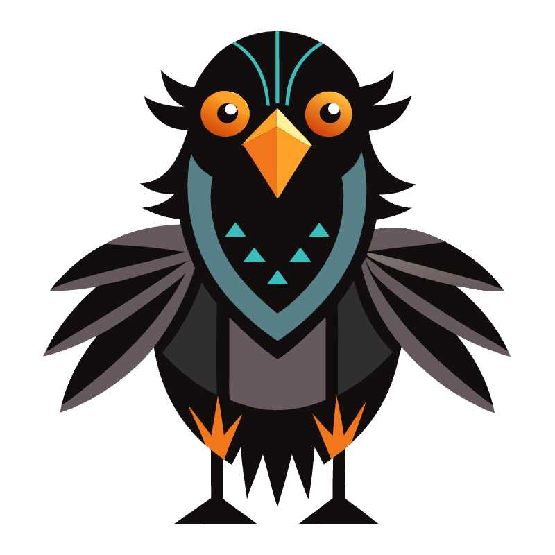 Enchanting Crow Vector Art for Diverse Digital Creations