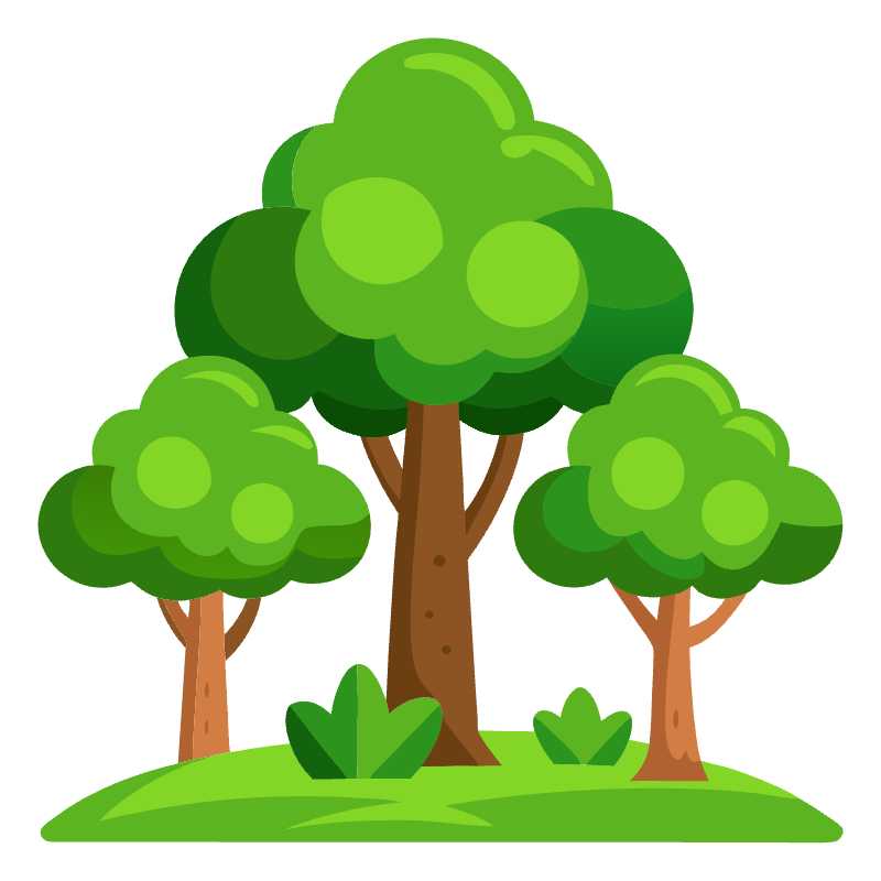 Enhance Your Game Design with Editable Cartoon Style Tree Vector Icons