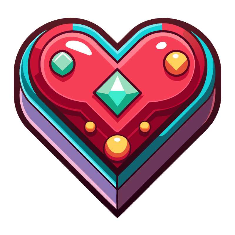 Enhance Your Game Design with Editable Heart Vector Graphics