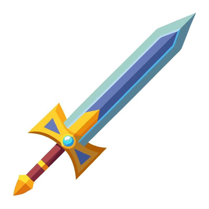 Epic Sword Vector Graphic for Fantasy Game Designers