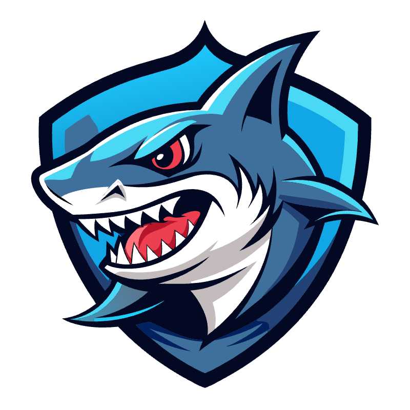 Fierce Shark Esports Logo Vector for Dynamic Team Branding