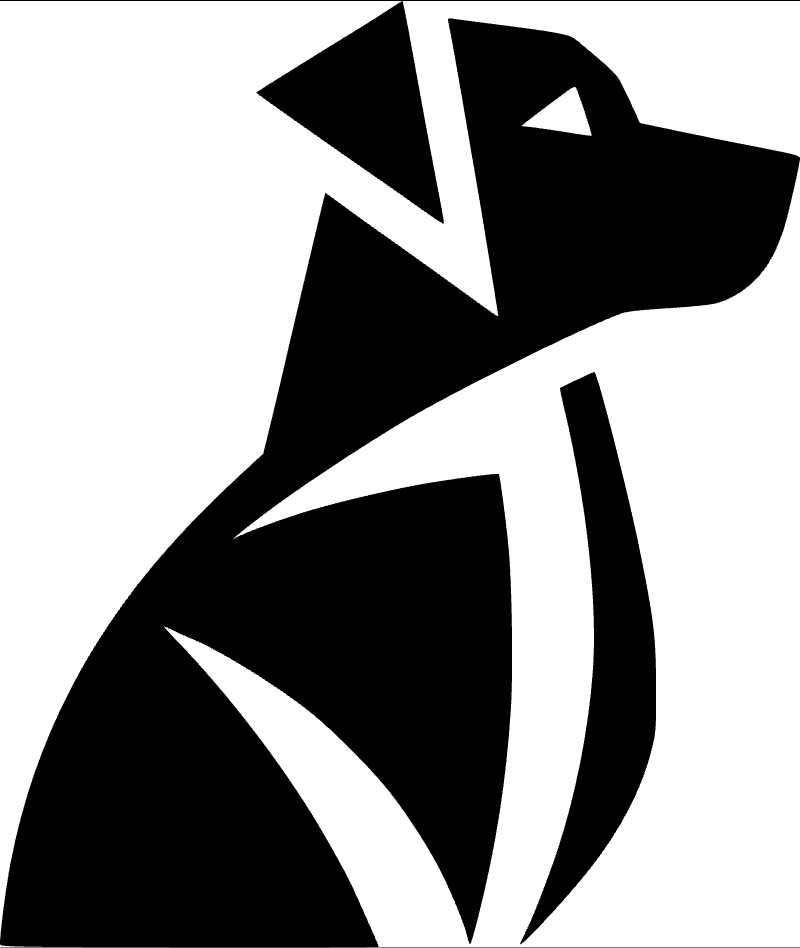 Geometric Dog Vector Graphic Perfect for Modern Design Projects