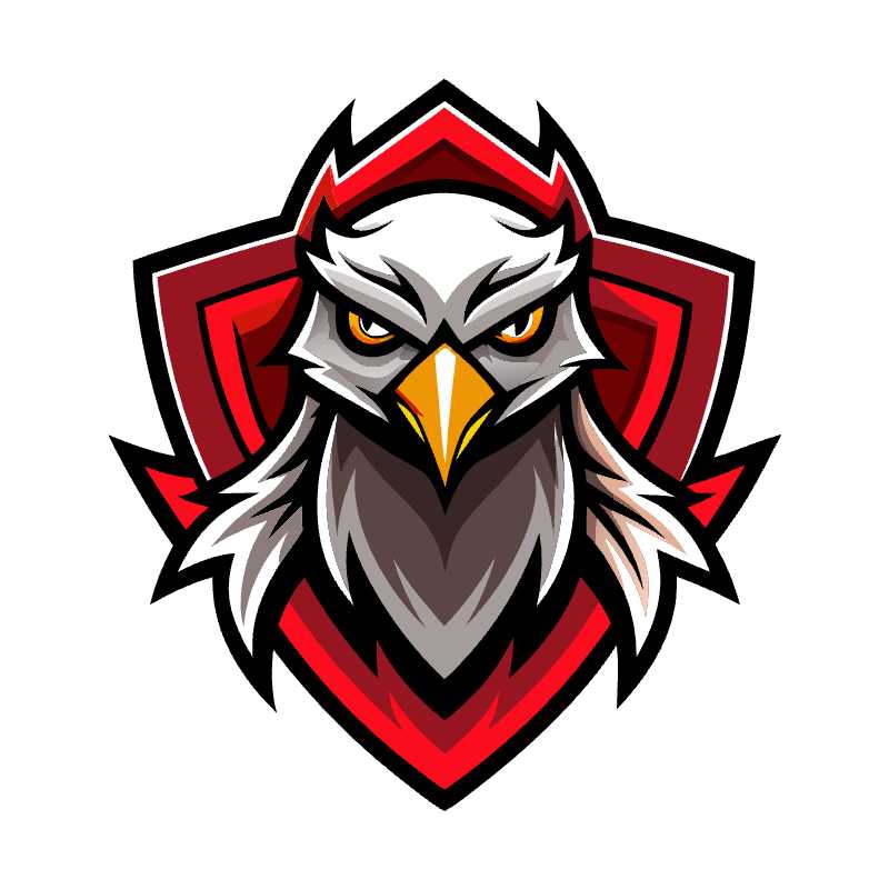 Intense Esport Hawk Logo for Gaming Clans and Teams