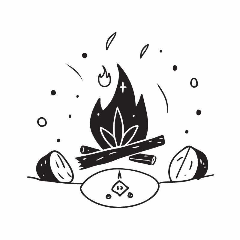 Inviting Campfire Vector Icon for Travel Enthusiasts