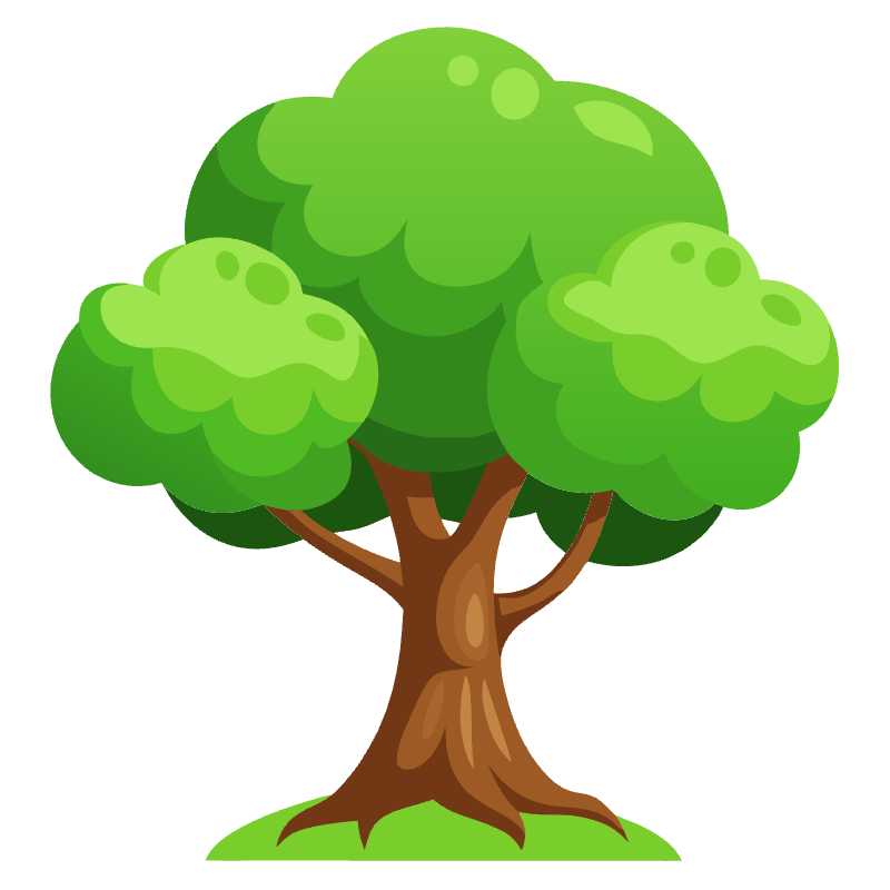 Lush Cartoon Tree Vector for 2D Game Designers