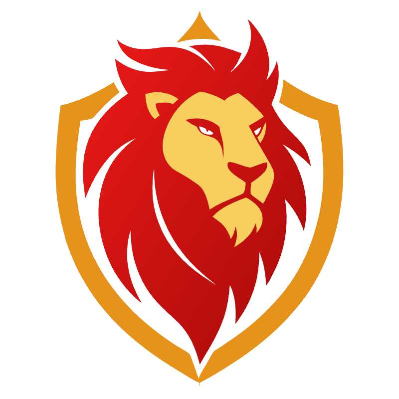 Majestic Lion Shield Vector Logo for Branding and Design Projects