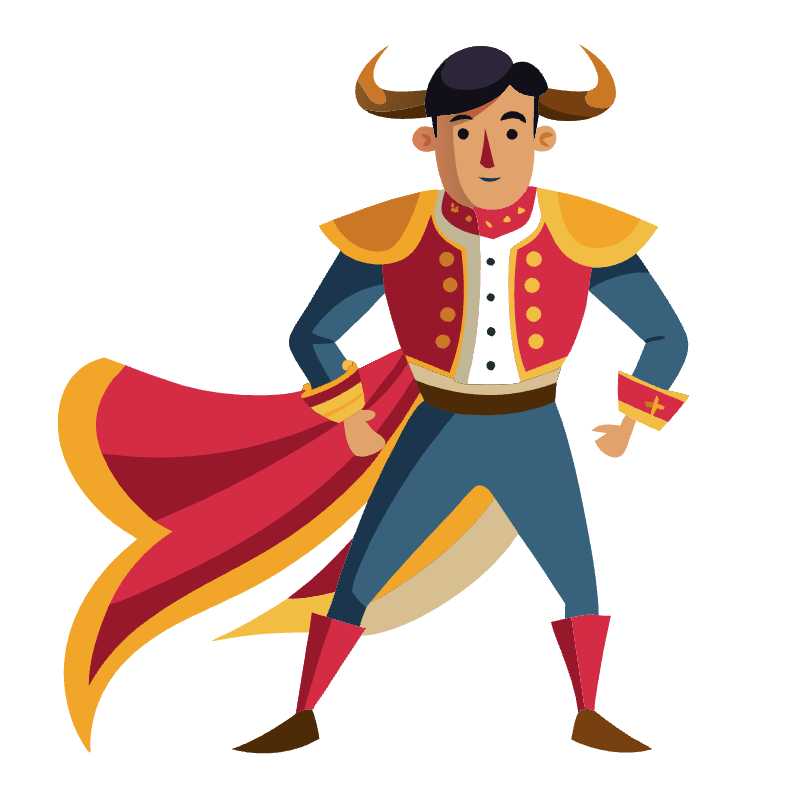 Matador Vector Icon Perfect for Cultural Graphics and Event Posters