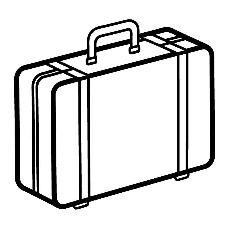 Maximize Your Business Presentations with Editable Suitcase Vector Icon