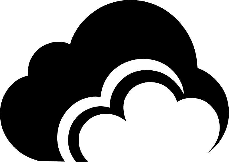 Modern Cloud Vector Graphic for Sky-Inspired Designs