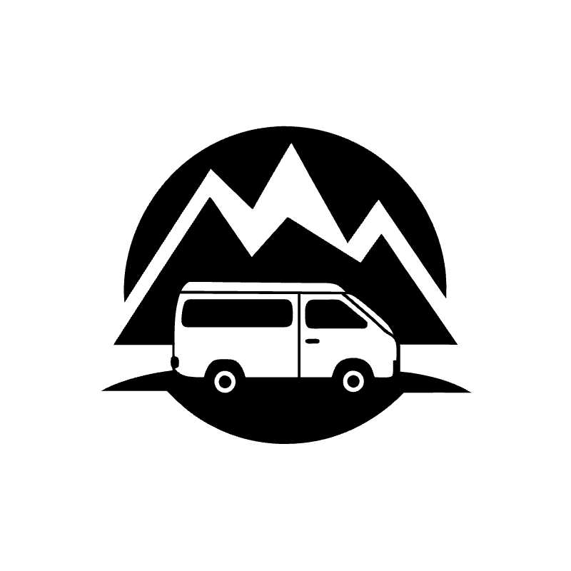 Mountain Adventure Van Vector Icon Perfect for Travel Enthusiasts