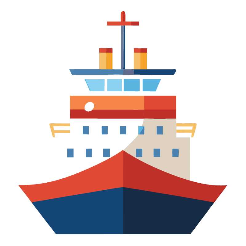 Sail the Digital Sea with This Editable Ship Vector Graphic for Your Designs