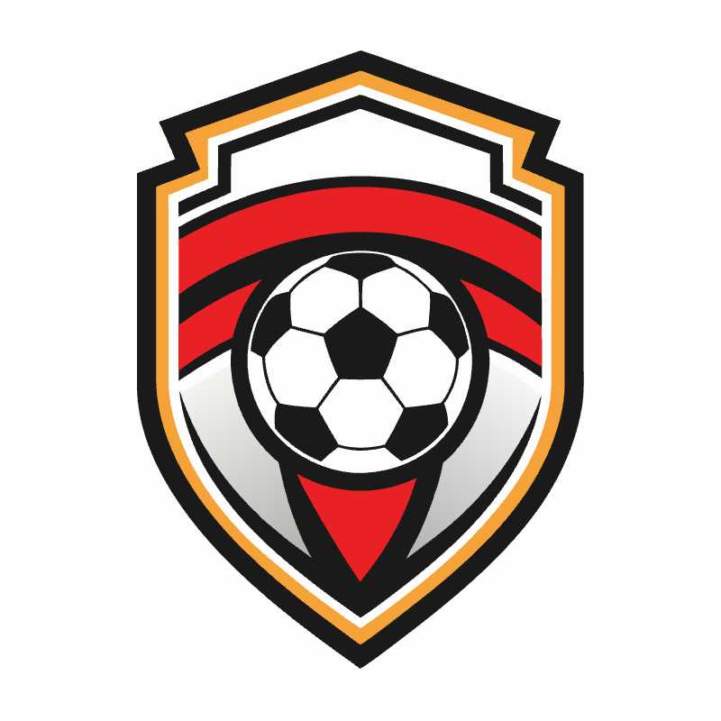 Sleek Line Art Soccer Emblem for Sports Enthusiasts and Designers