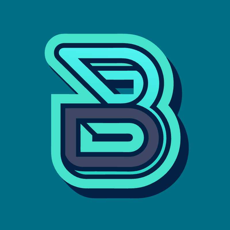 Sleek Line Style Letter B Logo - Perfect for Modern Branding