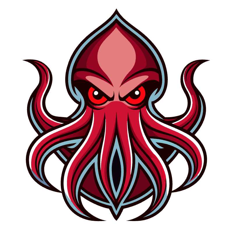 Sleek Squid Logo Vector Download Perfect for Branding and Design