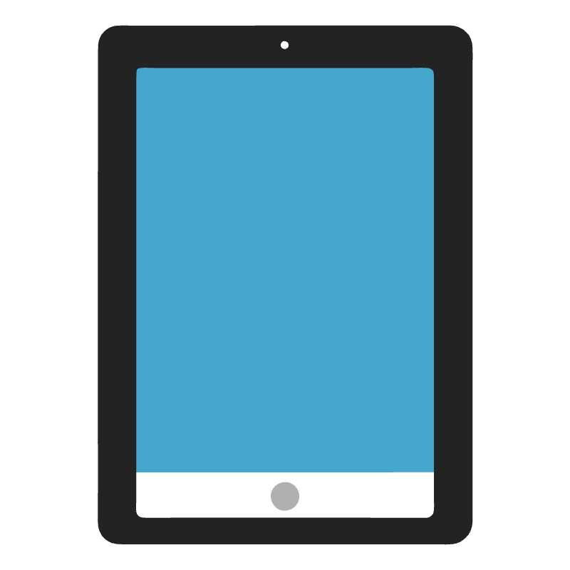 Sleek Tablet Vector Graphic for Professional Mockups and Presentations