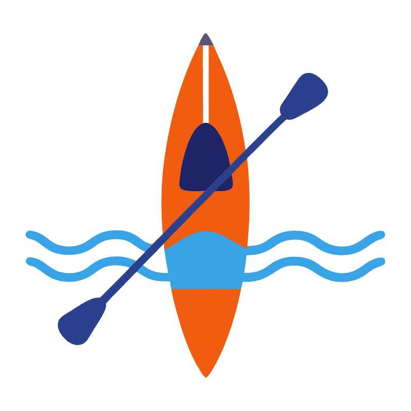 Streamline Your Designs with Our Editable Kayak Vector Graphic