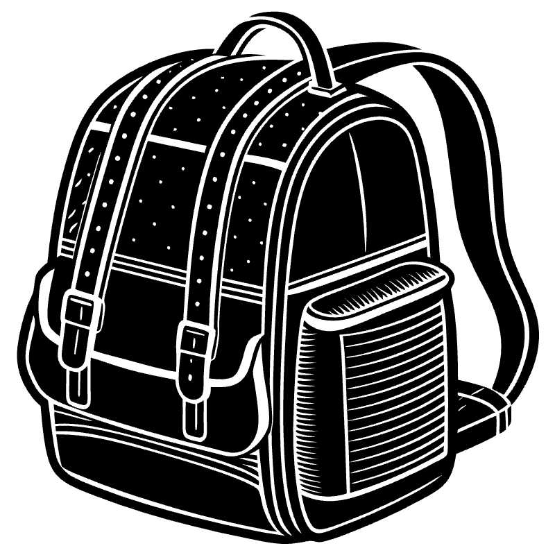 Stylish Backpack Vector Icon Perfect for Travel Websites and Apps