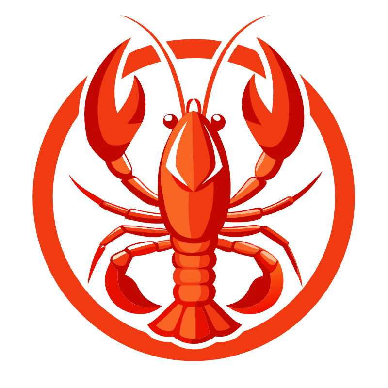 Stylish Lobster Logo Vector Icon Perfect for Seafood Branding