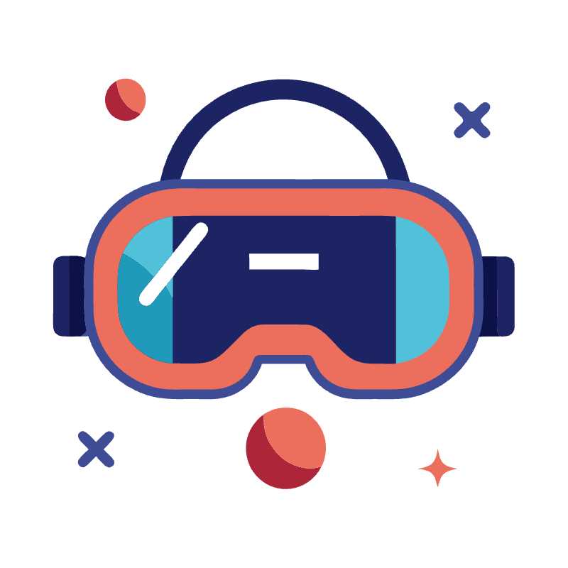 Stylish VR Headset Vector Icon Perfect for Tech-Themed Designs