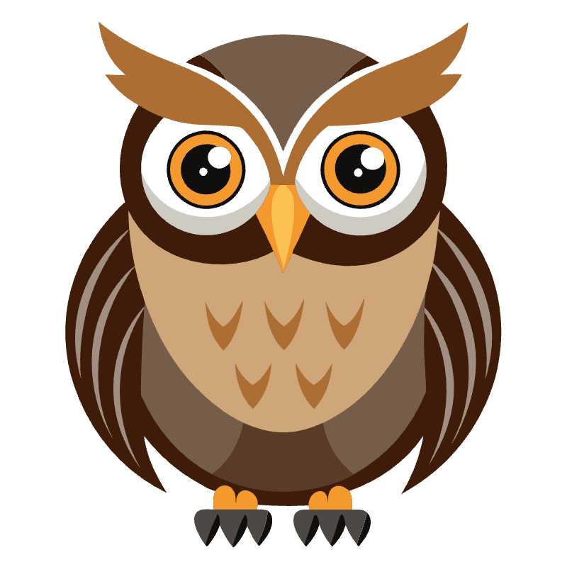 Stylized Owl Vector Icon Ideal for Creative Projects