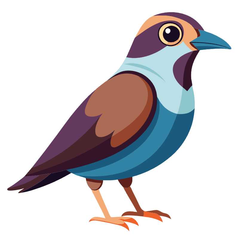 Stylized Vector Bird Design for Versatile Digital Projects