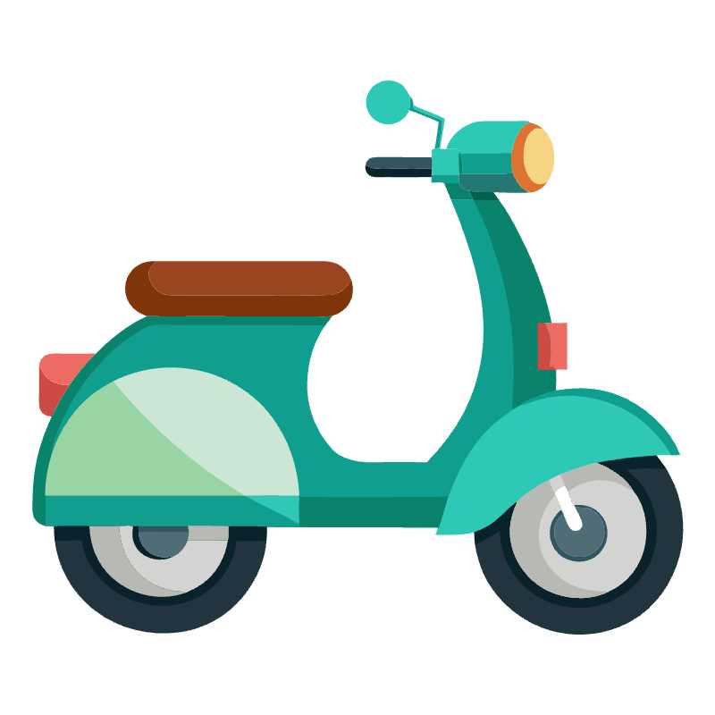 Trendy Scooter Vector Icon Perfect for Modern Design Projects