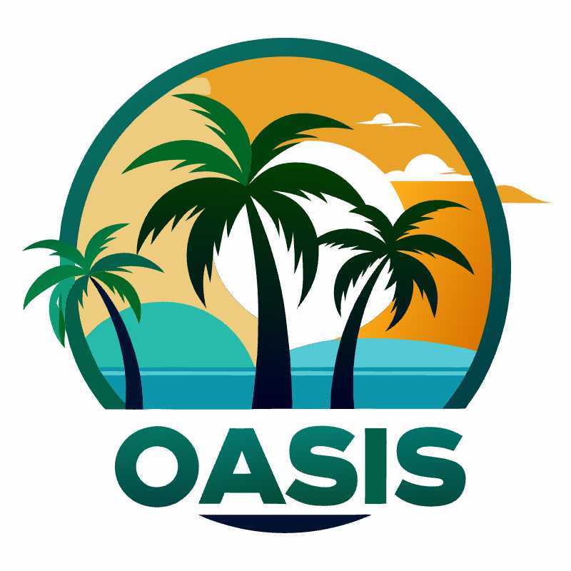 Tropical Oasis Logo SVG for Your Business Branding Needs