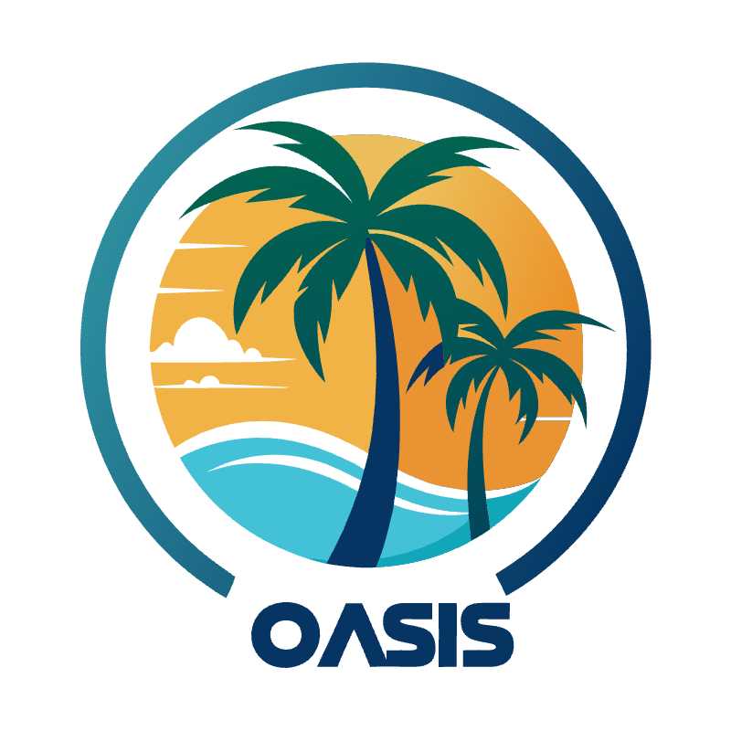 Tropical Oasis Logo Vector Design for Branding and Business Identity